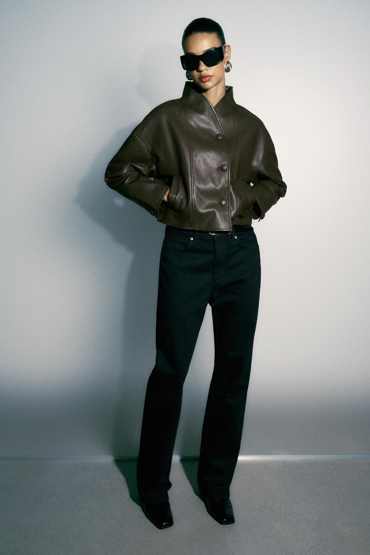 LEATHER EFFECT JACKET