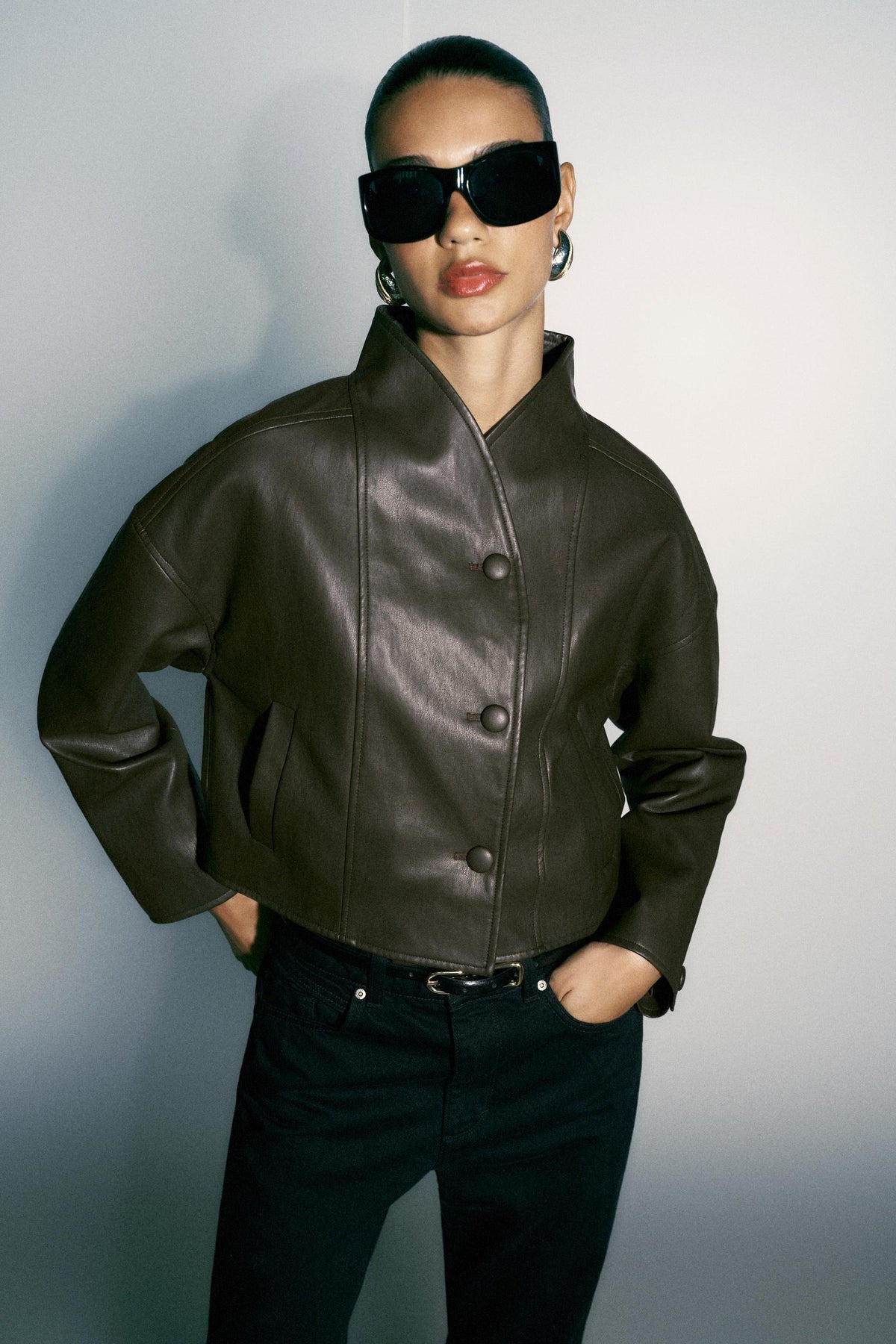 LEATHER EFFECT JACKET