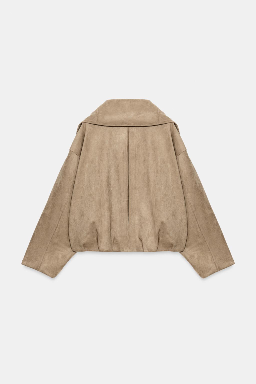 BOMBER JACKET WITH WIDE COLLAR
