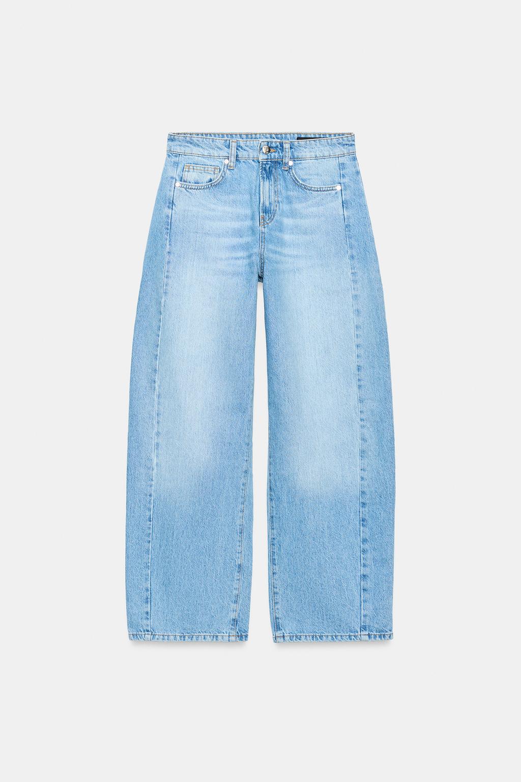 HIGH-WAIST BARREL JEANS