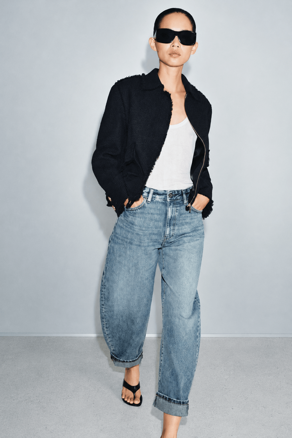 CUFFED BALLOON JEANS